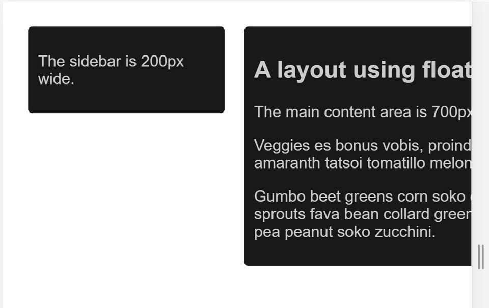 A two-column layout that demonstrates why responsive design matters on smaller screens.